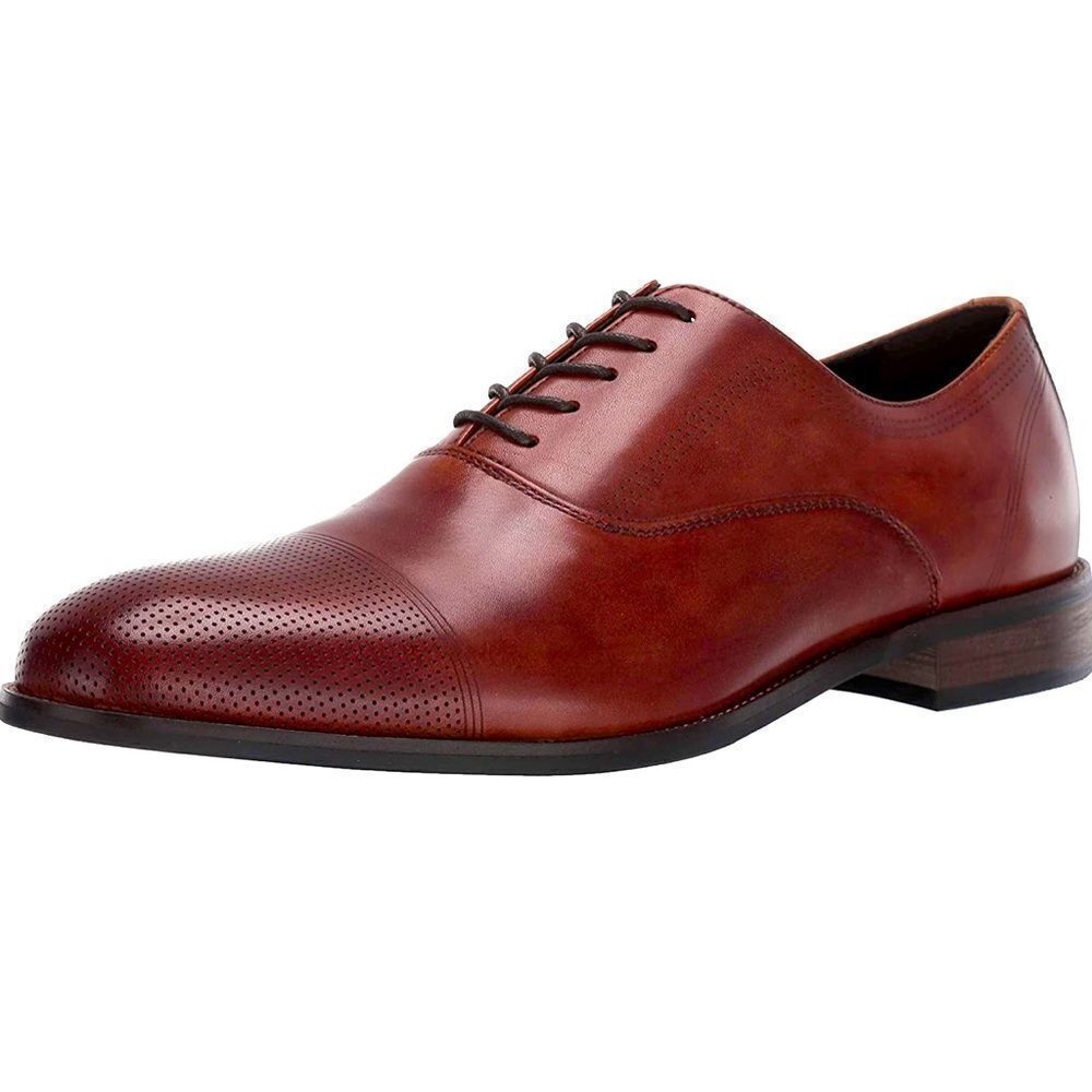 Kenneth Cole Reaction Jean LaceUp Men's Cognac sz8